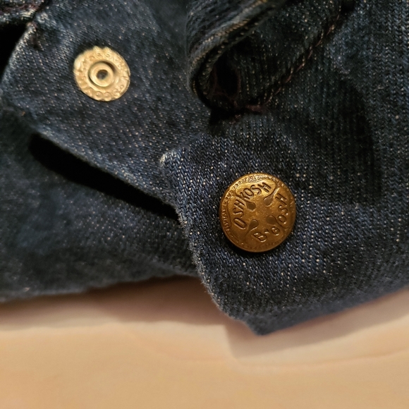 New Genuine Kids OshKosh'Bgosh Navy Denim Jean Jacket NWOT Toddler Girl USA - Picture 9 of 11